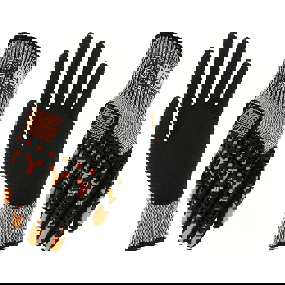 Cut, Puncture & Abrasive-Resistant Gloves: Size 2XL, ANSI Cut A4, ANSI Puncture 3, Nitrile, HPPE